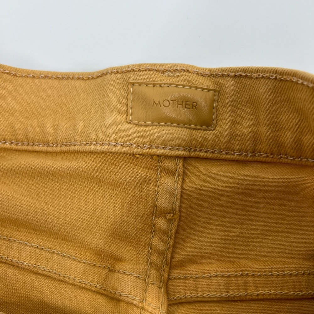 Mother Hustler ankle flare Fray Yellow Jeans - tinsel size 26 - Picture 7 of 9